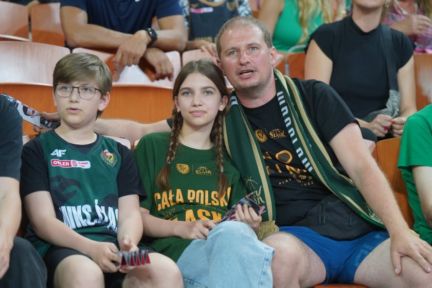 Mecz Śląska Wrocław z Treflem Sopot w Hali Stulecia.