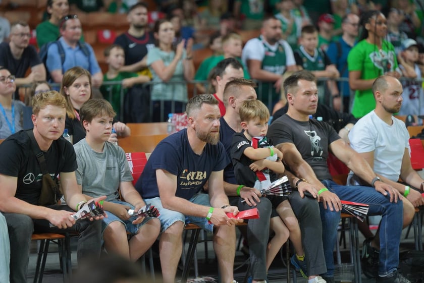 Mecz Śląska Wrocław z Treflem Sopot w Hali Stulecia.