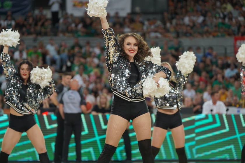 Mecz Śląska Wrocław z Treflem Sopot w Hali Stulecia.