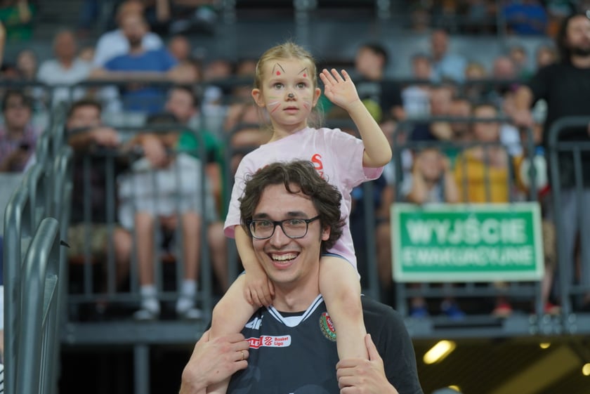 Mecz Śląska Wrocław z Treflem Sopot w Hali Stulecia.