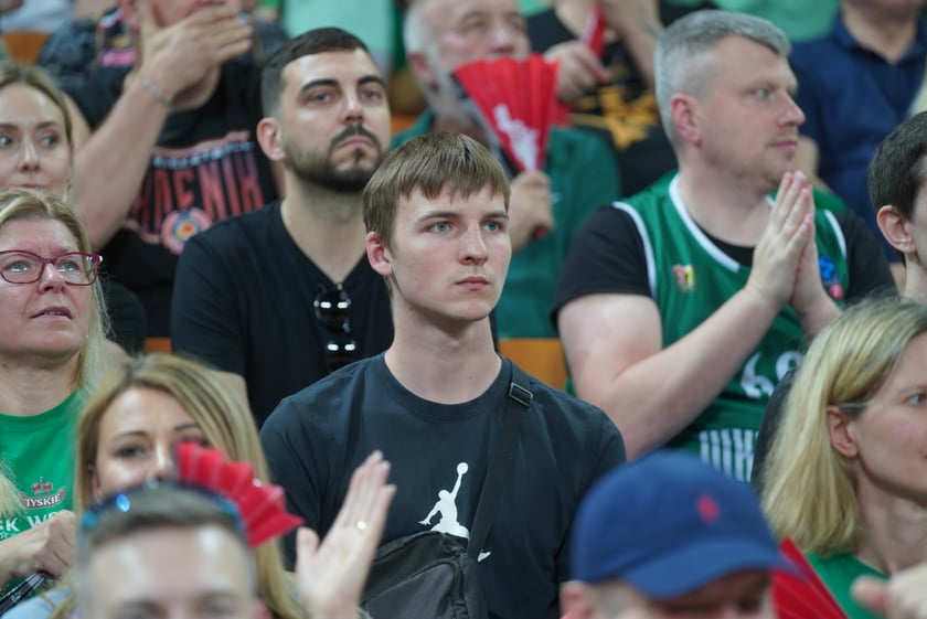 Mecz Śląska Wrocław z Treflem Sopot w Hali Stulecia.