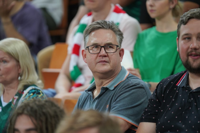 Mecz Śląska Wrocław z Treflem Sopot w Hali Stulecia.