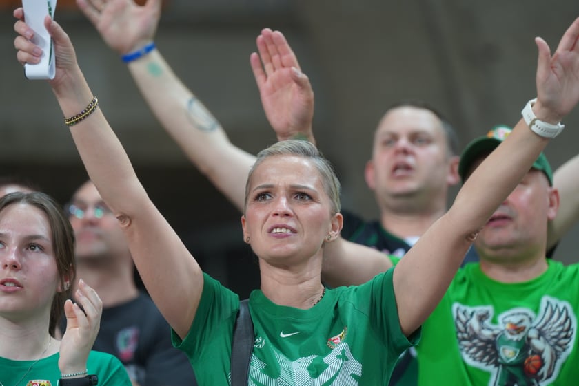 Mecz Śląska Wrocław z Treflem Sopot w Hali Stulecia.