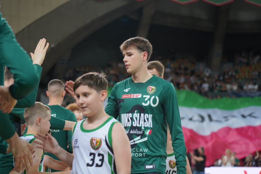 Mecz Śląska Wrocław z Treflem Sopot w Hali Stulecia.