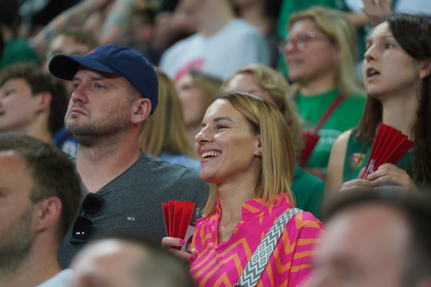 Mecz Śląska Wrocław z Treflem Sopot w Hali Stulecia.