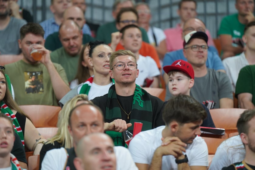 Mecz Śląska Wrocław z Treflem Sopot w Hali Stulecia.