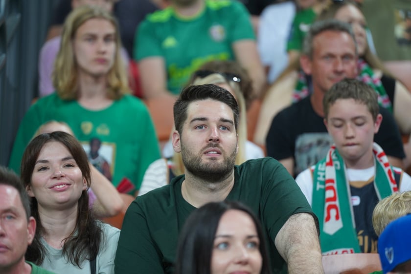 Mecz Śląska Wrocław z Treflem Sopot w Hali Stulecia.