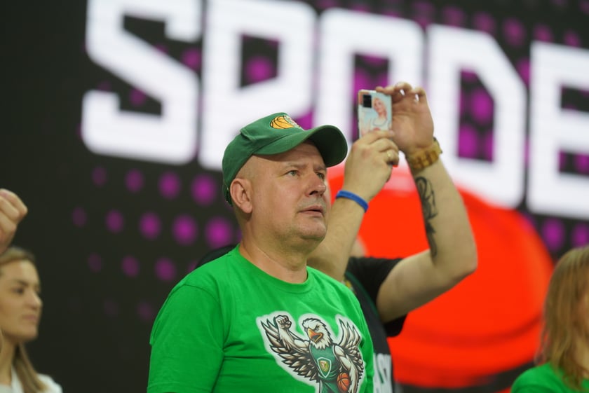 Mecz Śląska Wrocław z Treflem Sopot w Hali Stulecia.