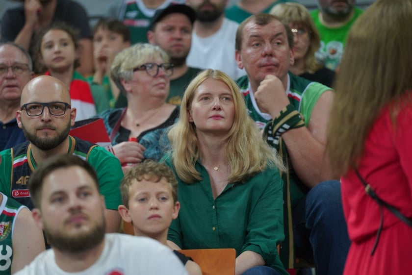 Mecz Śląska Wrocław z Treflem Sopot w Hali Stulecia.