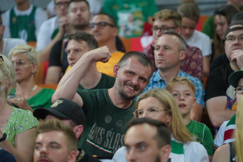 Mecz Śląska Wrocław z Treflem Sopot w Hali Stulecia.