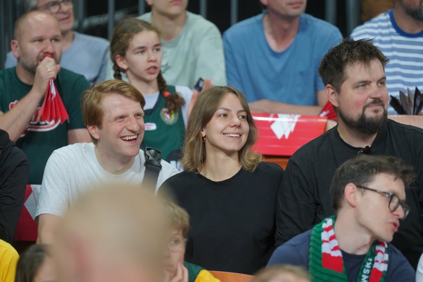 Mecz Śląska Wrocław z Treflem Sopot w Hali Stulecia.