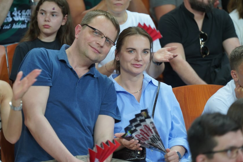 Mecz Śląska Wrocław z Treflem Sopot w Hali Stulecia.