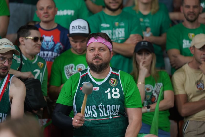 Mecz Śląska Wrocław z Treflem Sopot w Hali Stulecia.