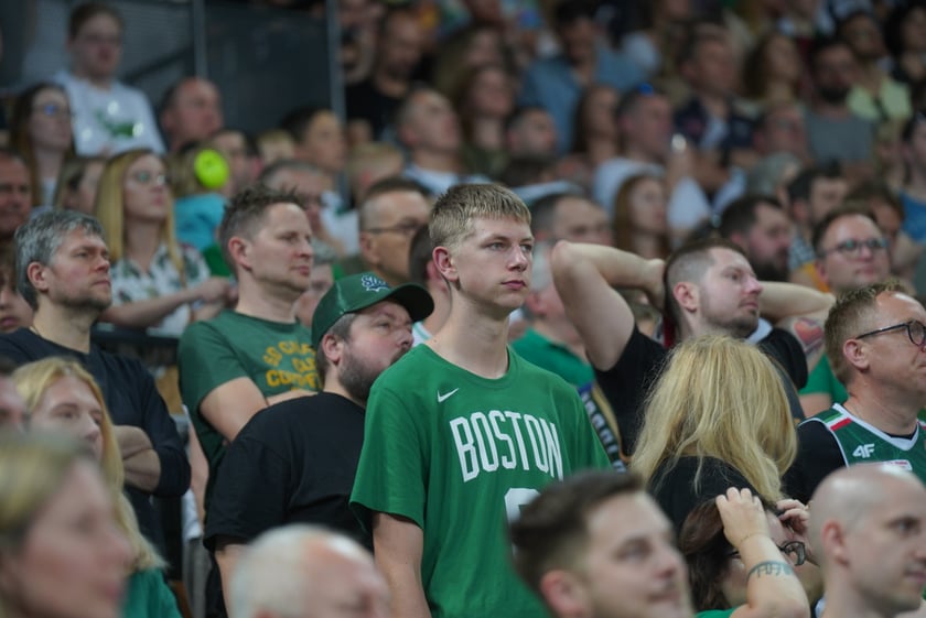 Mecz Śląska Wrocław z Treflem Sopot w Hali Stulecia.