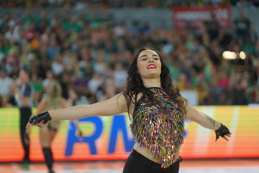 Mecz Śląska Wrocław z Treflem Sopot w Hali Stulecia.