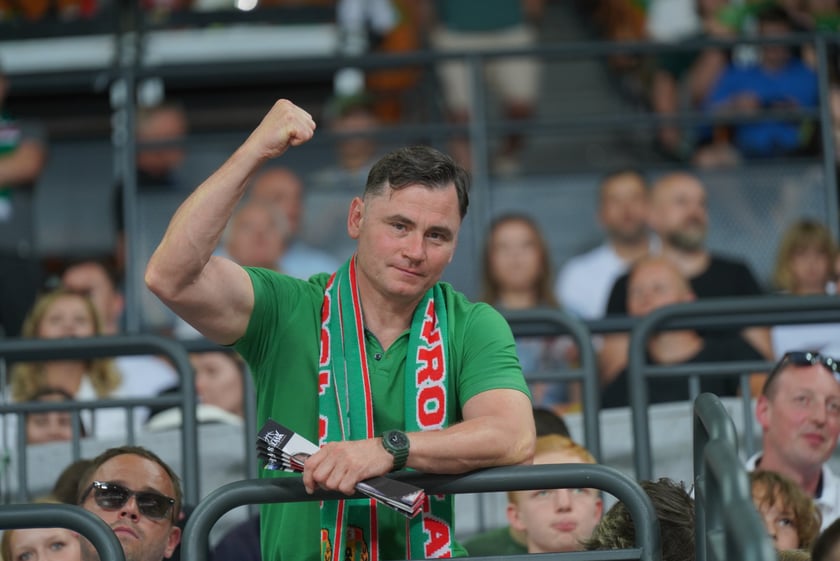 Mecz Śląska Wrocław z Treflem Sopot w Hali Stulecia.