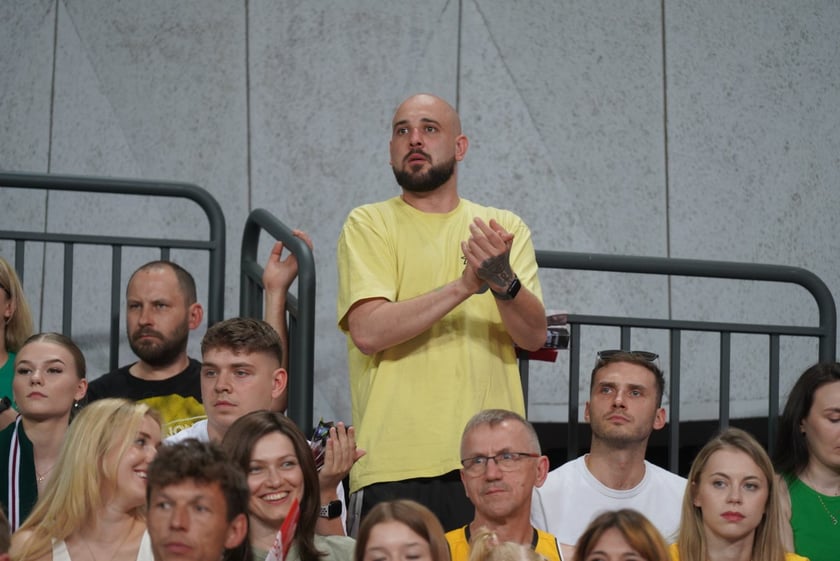 Mecz Śląska Wrocław z Treflem Sopot w Hali Stulecia.