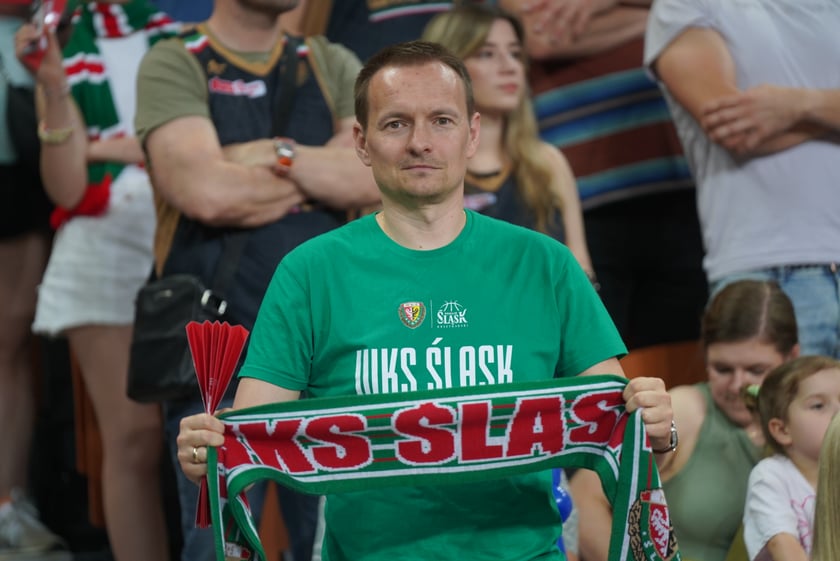 Mecz Śląska Wrocław z Treflem Sopot w Hali Stulecia.