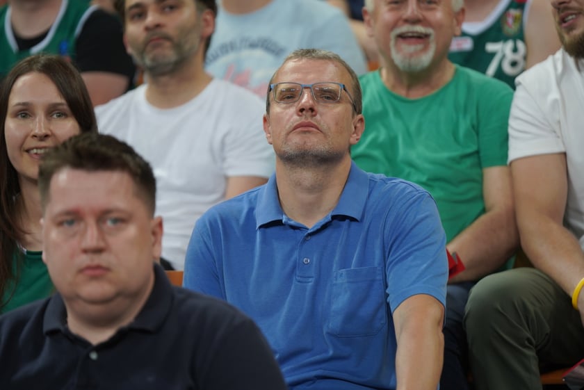 Mecz Śląska Wrocław z Treflem Sopot w Hali Stulecia.