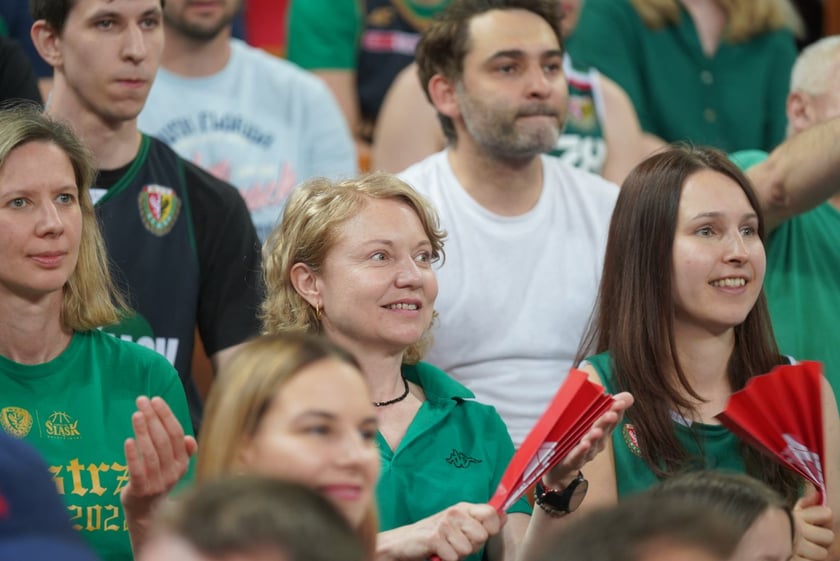 Mecz Śląska Wrocław z Treflem Sopot w Hali Stulecia.