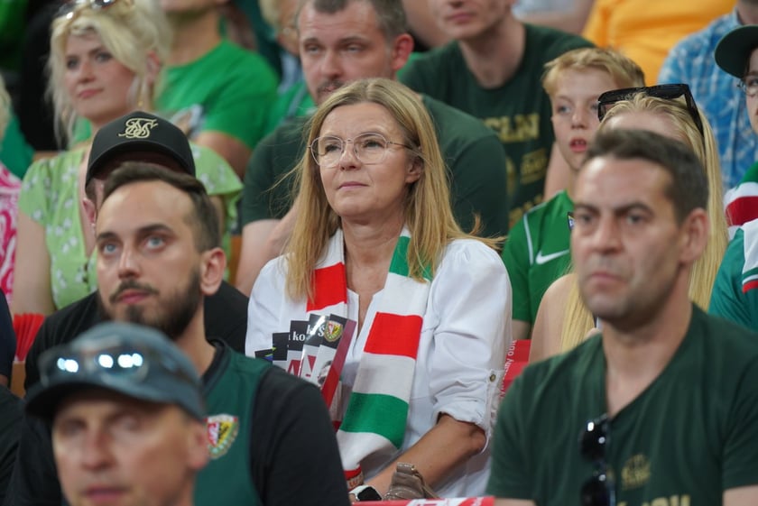 Mecz Śląska Wrocław z Treflem Sopot w Hali Stulecia.