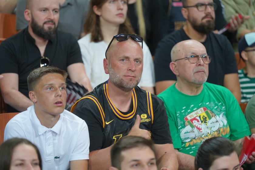 Mecz Śląska Wrocław z Treflem Sopot w Hali Stulecia.