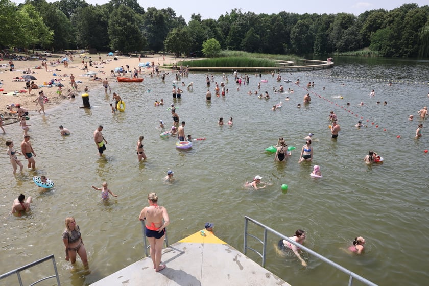 Wrocławianie na kąpielisku Morskie Oko, 30 czerwca 2024