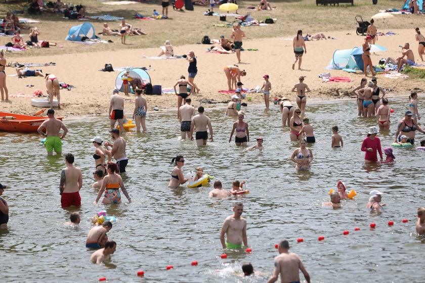 Wrocławianie na kąpielisku Morskie Oko, 30 czerwca 2024