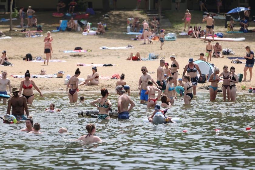 Wrocławianie na kąpielisku Morskie Oko, 30 czerwca 2024