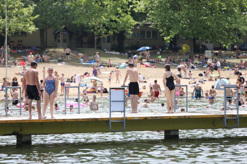 Wrocławianie na kąpielisku Morskie Oko, 30 czerwca 2024