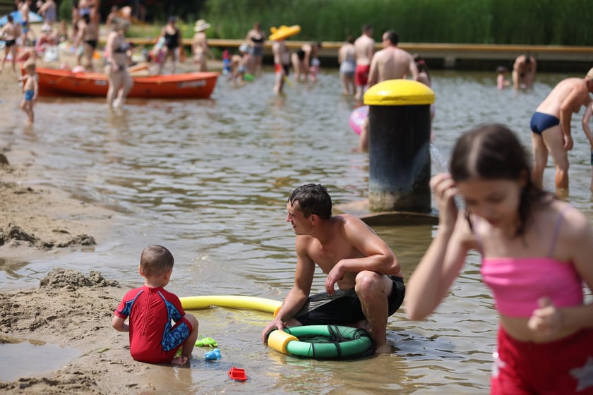 Wrocławianie na kąpielisku Morskie Oko, 30 czerwca 2024