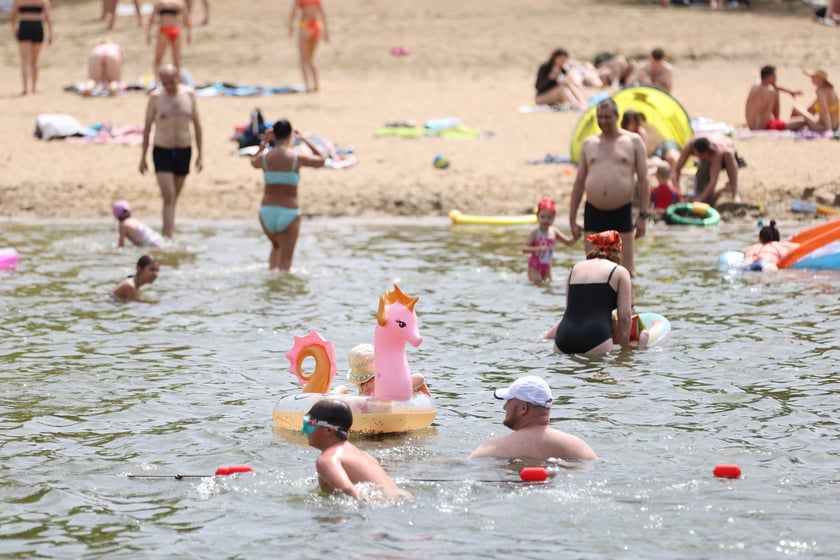 Wrocławianie na kąpielisku Morskie Oko, 30 czerwca 2024