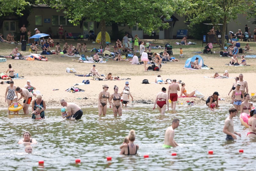 Wrocławianie na kąpielisku Morskie Oko, 30 czerwca 2024