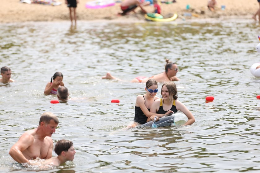 Wrocławianie na kąpielisku Morskie Oko, 30 czerwca 2024