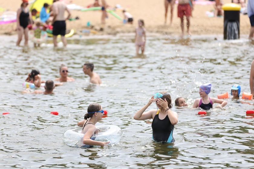 Wrocławianie na kąpielisku Morskie Oko, 30 czerwca 2024