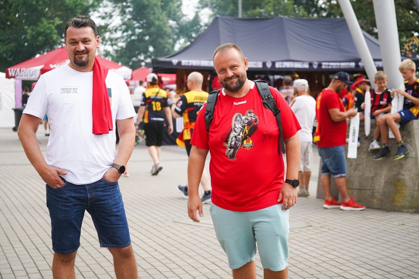 Kibice podczas meczu żużlowego Betard Sparta Wrocław - Motor Lublin na Stadionie Olimpijskim we Wrocławiu - 9 sierpnia 2024 r.