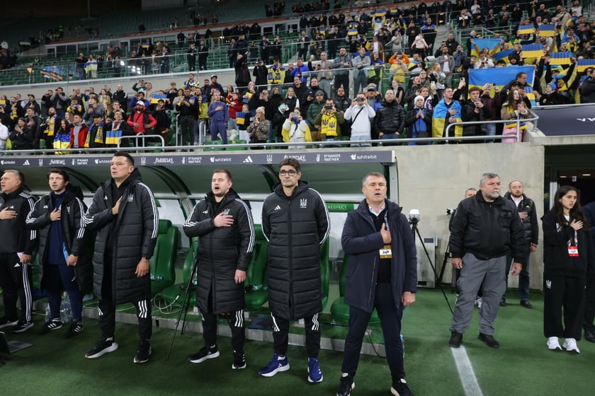 Mecz Ligi Narodów UEFA Ukraina - Czechy na Tarczyński Arenie Wrocław. Zdjęcia kibiców