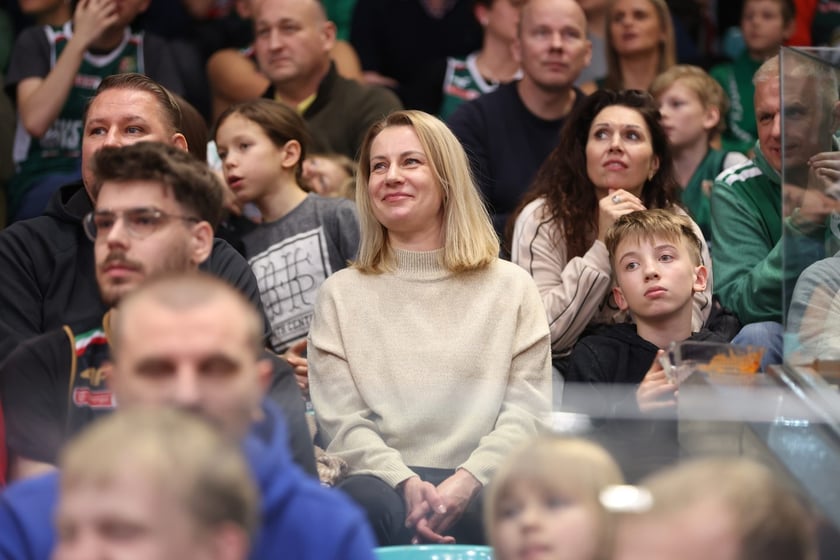 Kibiece w Hali Orbita na meczu WKS Śląsk Wrocław - Dziki Warszawa