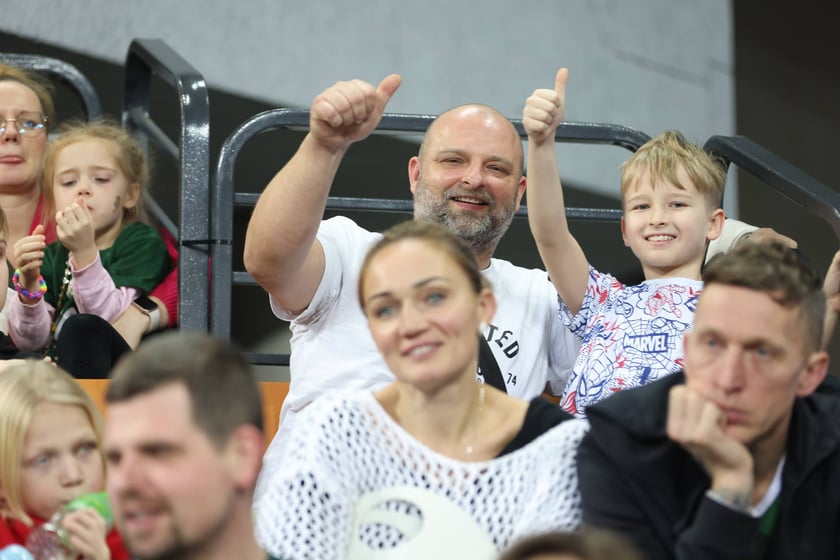 Meczu koszykówki w Hali Stulecia: Śląsk Wrocław - Legia Warszawa