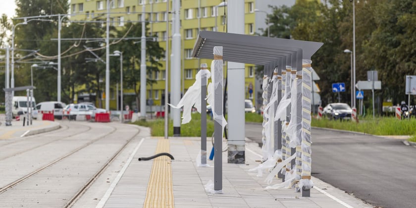 Budowa trasy tramwajowej przez Popowice, wrzesień 2022