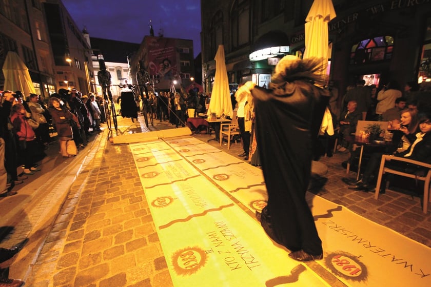 Kawiarnia Kalambur, happening na ul. Kuźniczej