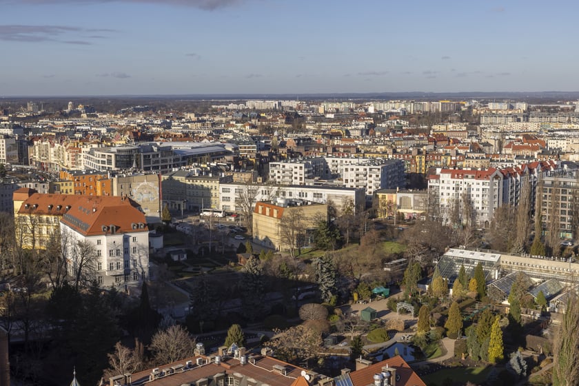 Na zdjęciu panorama Wrocławia widziana z tarasu na wieży katedry na Ostrowie Tumskim