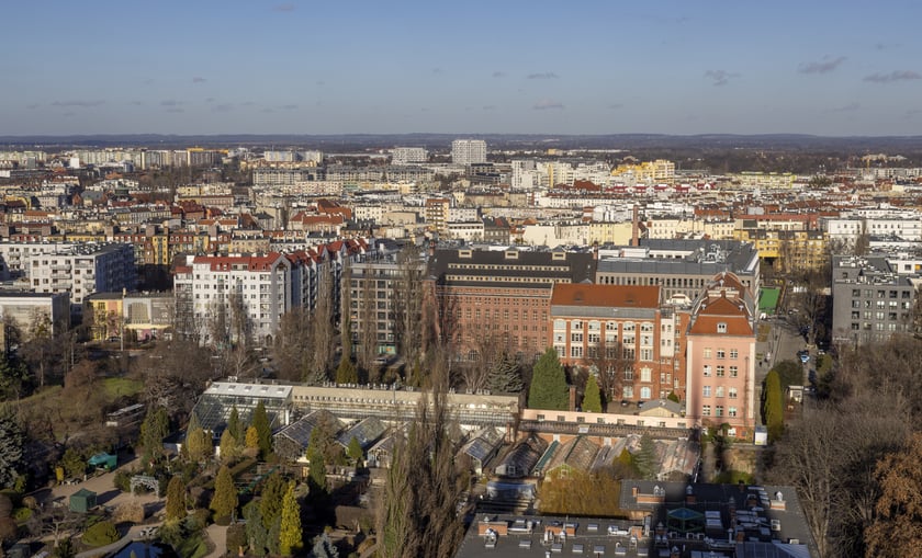 Na zdjęciu panorama Wrocławia widziana z tarasu na wieży katedry na Ostrowie Tumskim