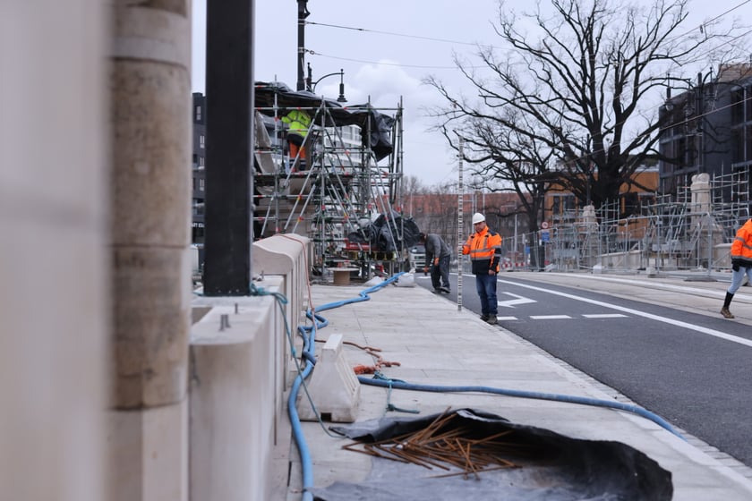 Próba obciążenia na mostach Pomorskich - 10 stycznia 2023