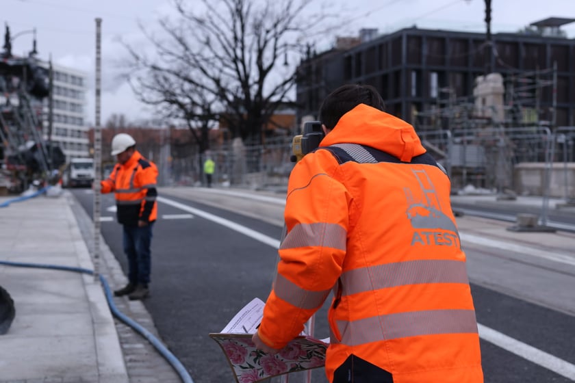 Próba obciążenia na mostach Pomorskich - 10 stycznia 2023