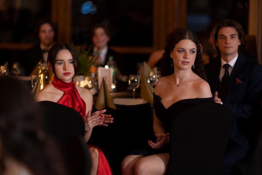 Na zdjęciu licealiści III LO na balu studniówkowym 21.01.2023 r.