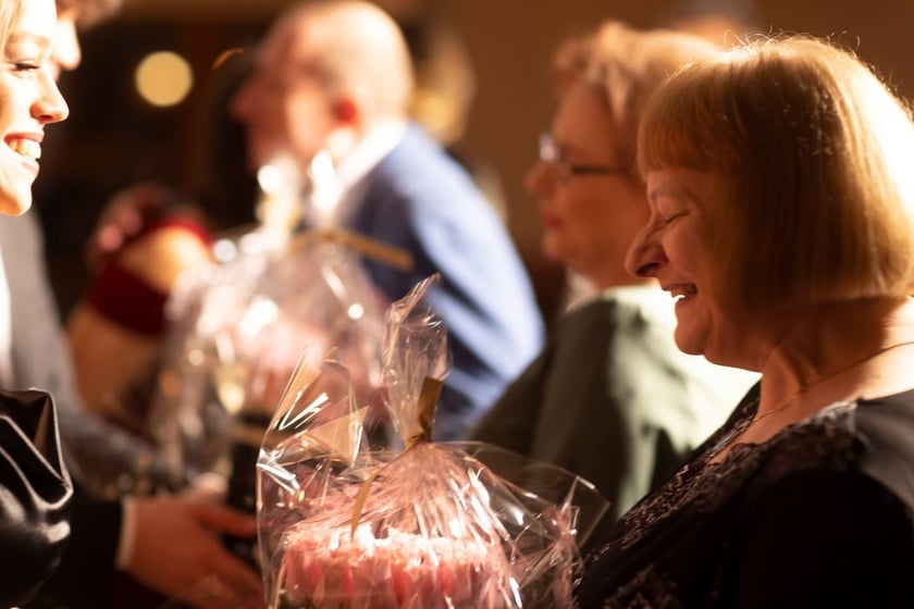 Na zdjęciu licealiści III LO na balu studniówkowym 21.01.2023 r.