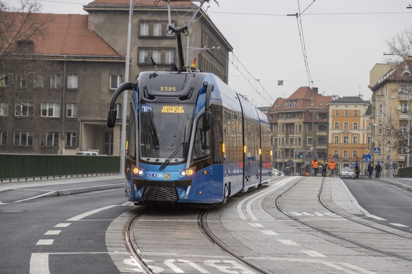 Dzień jazdy próbnej tramwajem na mostach Pomorskich