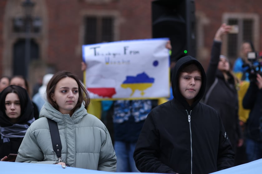 Wrocławskie uroczystości w rocznicę bohaterskiego oporu Ukraińców przeciwko rosyjskiej inwazji