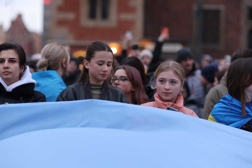 Wrocławskie uroczystości w rocznicę bohaterskiego oporu Ukraińców przeciwko rosyjskiej inwazji